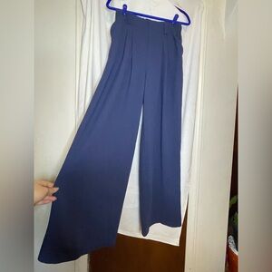 Halara Navy Wide-Leg Pants
